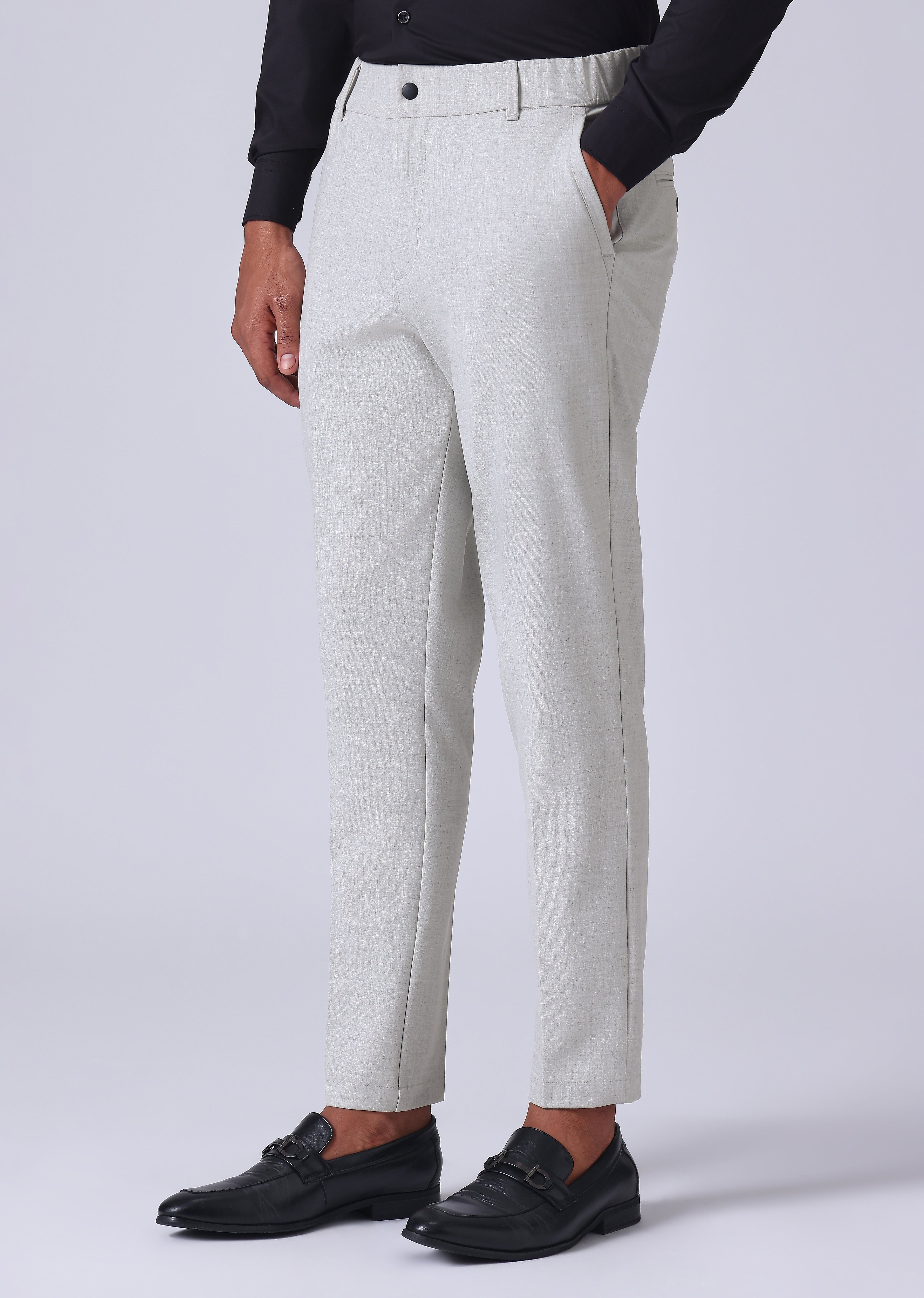 Grey 8 Way Stretch Trousers