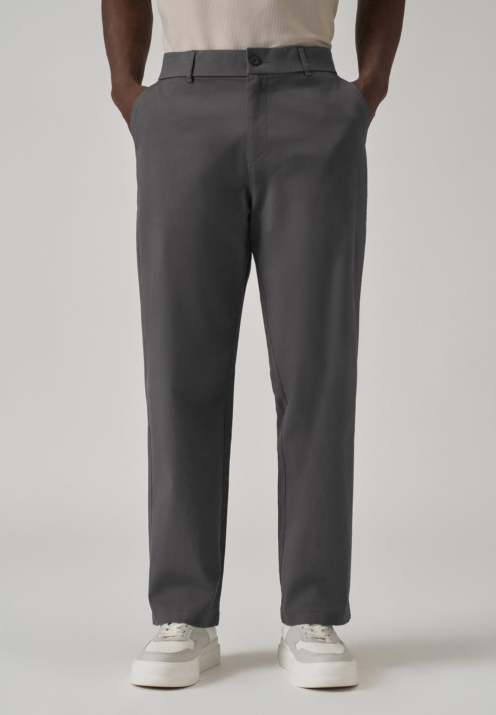 Baggy Fit Grey Chinos