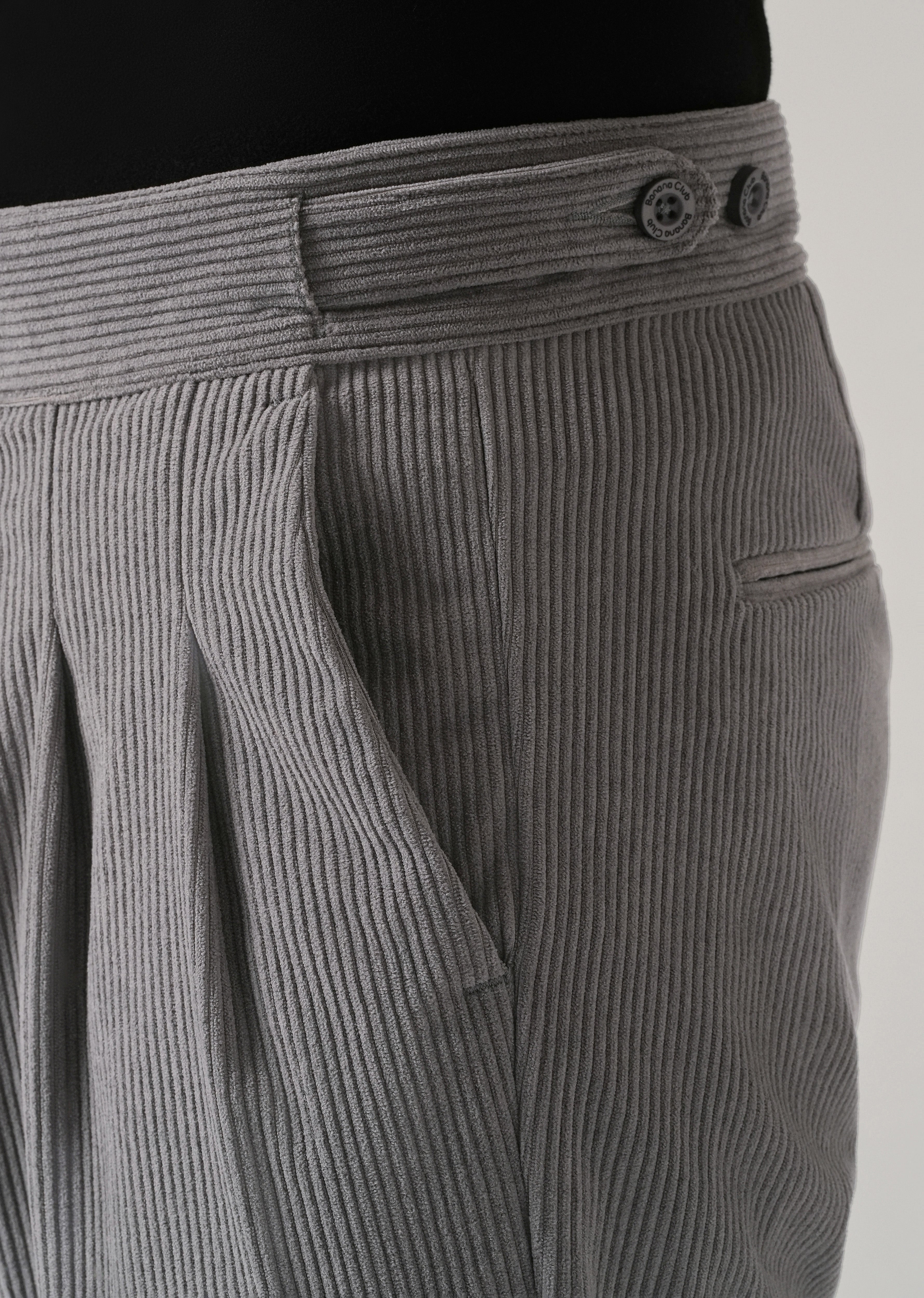 Grey Corduroy Pants