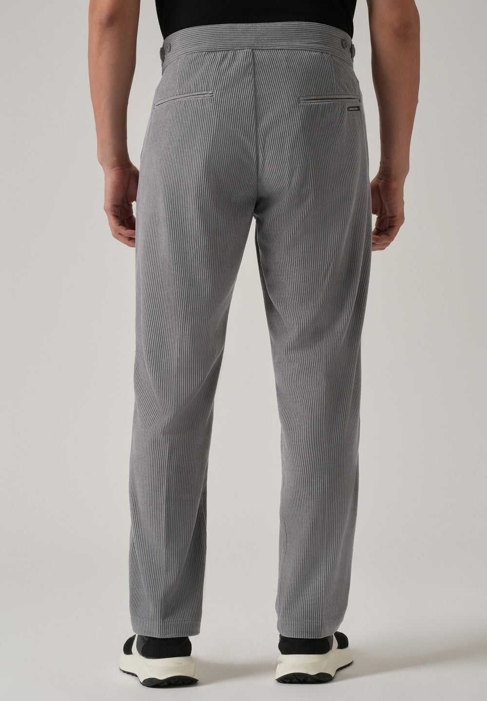 Grey Corduroy Gurkha Pants