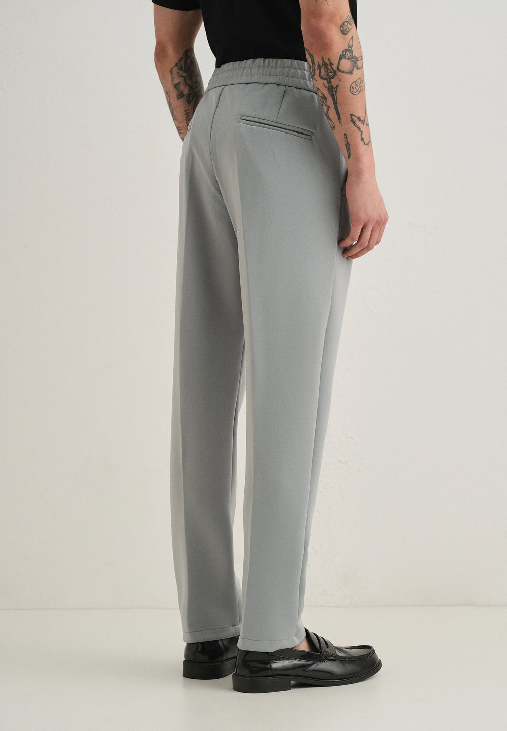 Grey Drawstring Trousers