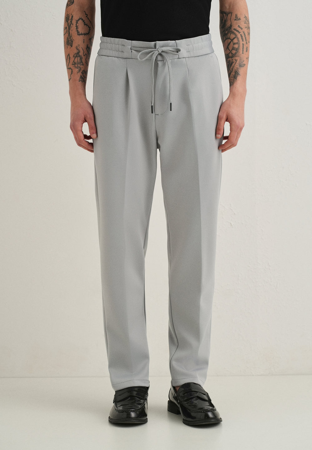 Grey Drawstring Trousers