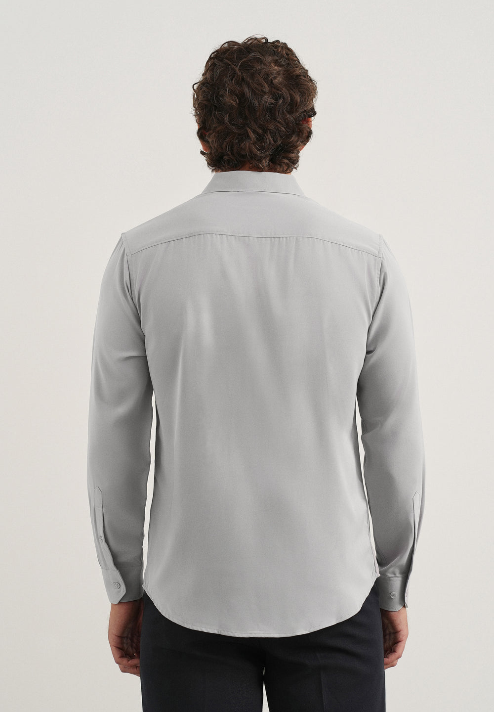Grey Fluid Soft Shirt