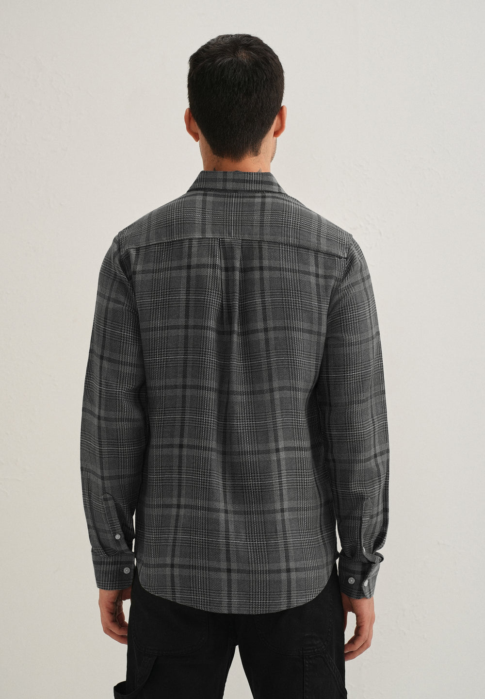 Grey Glen Plaid Check Shirt