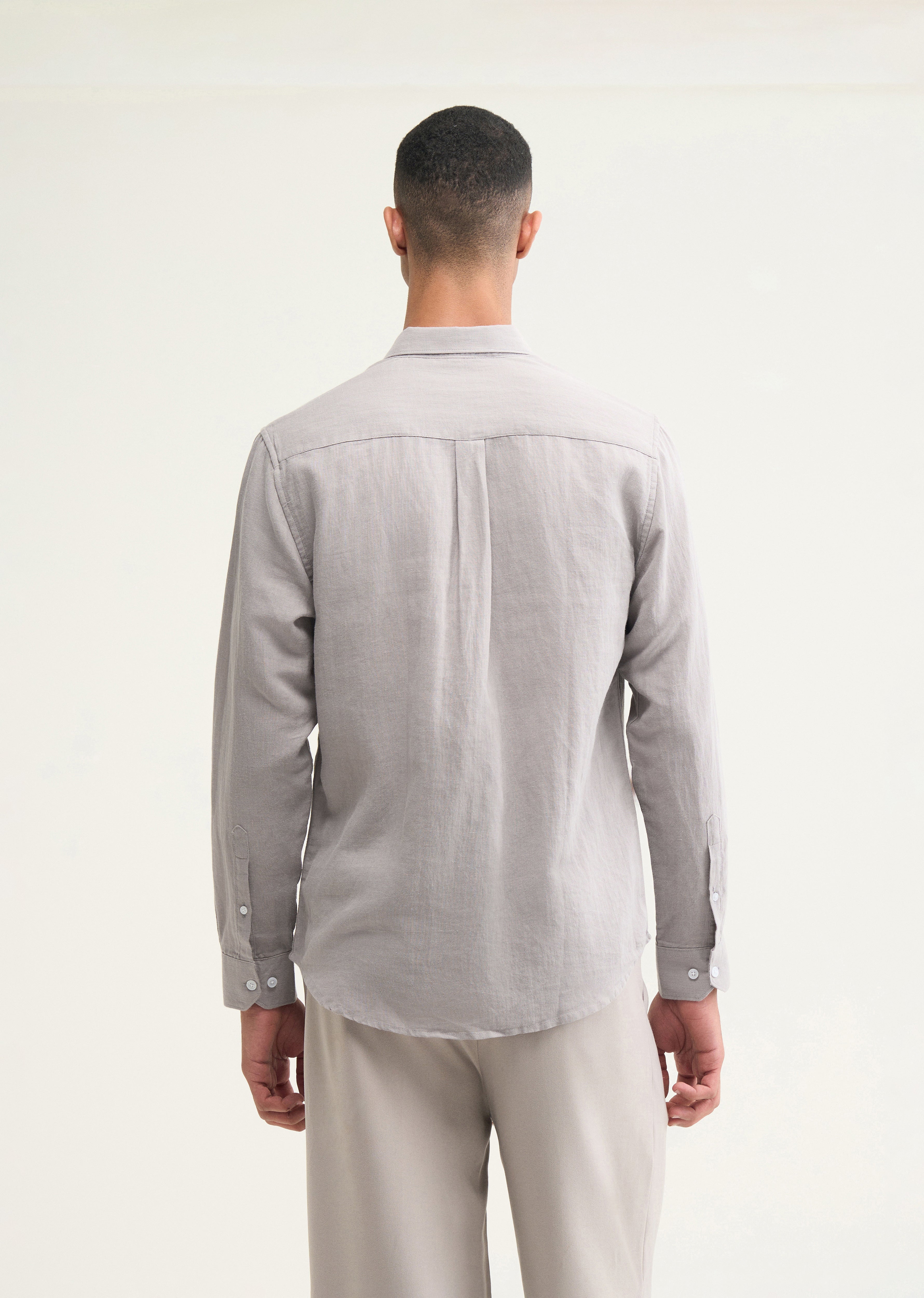Grey Hemp Cotton Shirt
