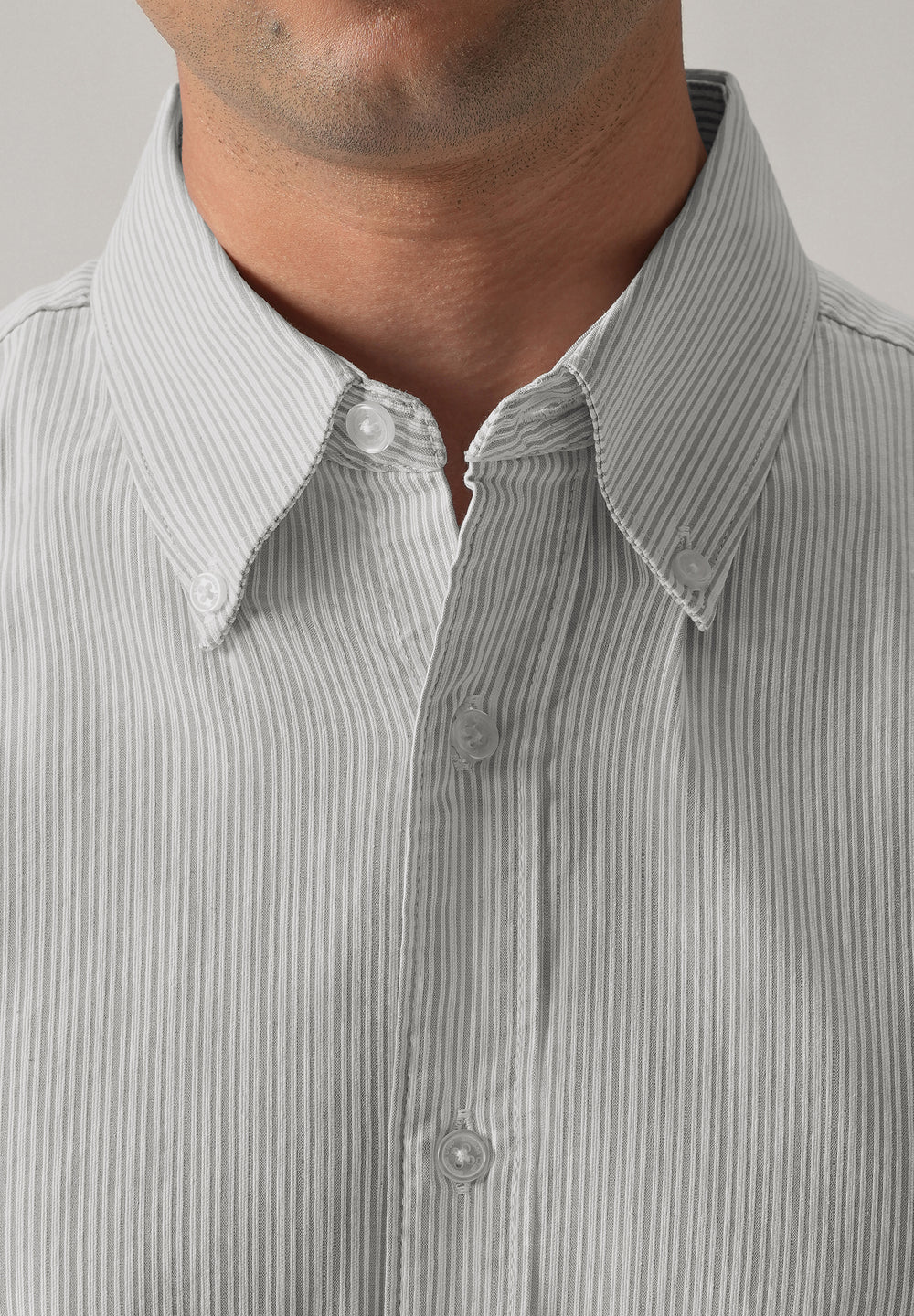 Grey Pinstripe Shirt