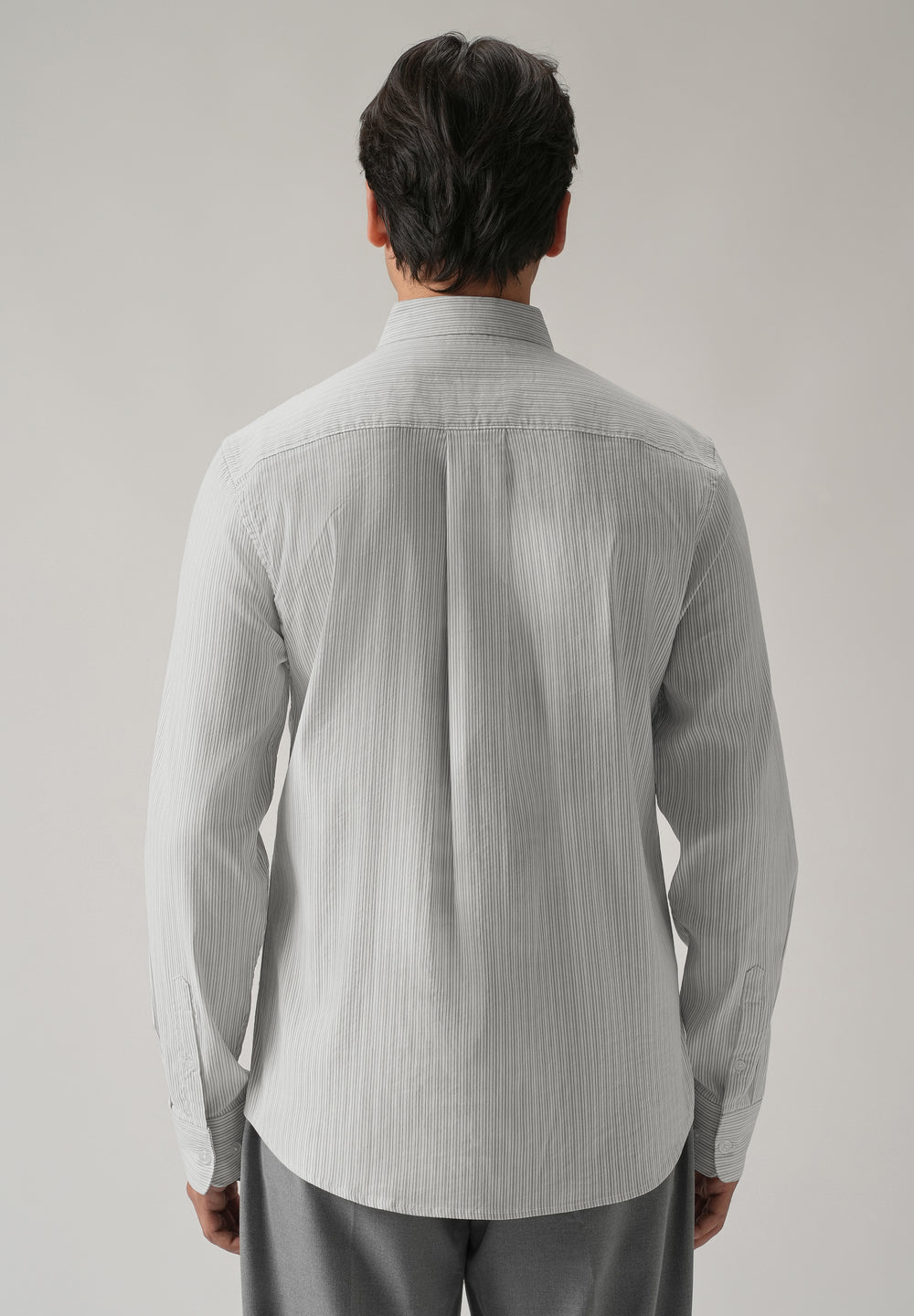 Grey Pinstripe Shirt