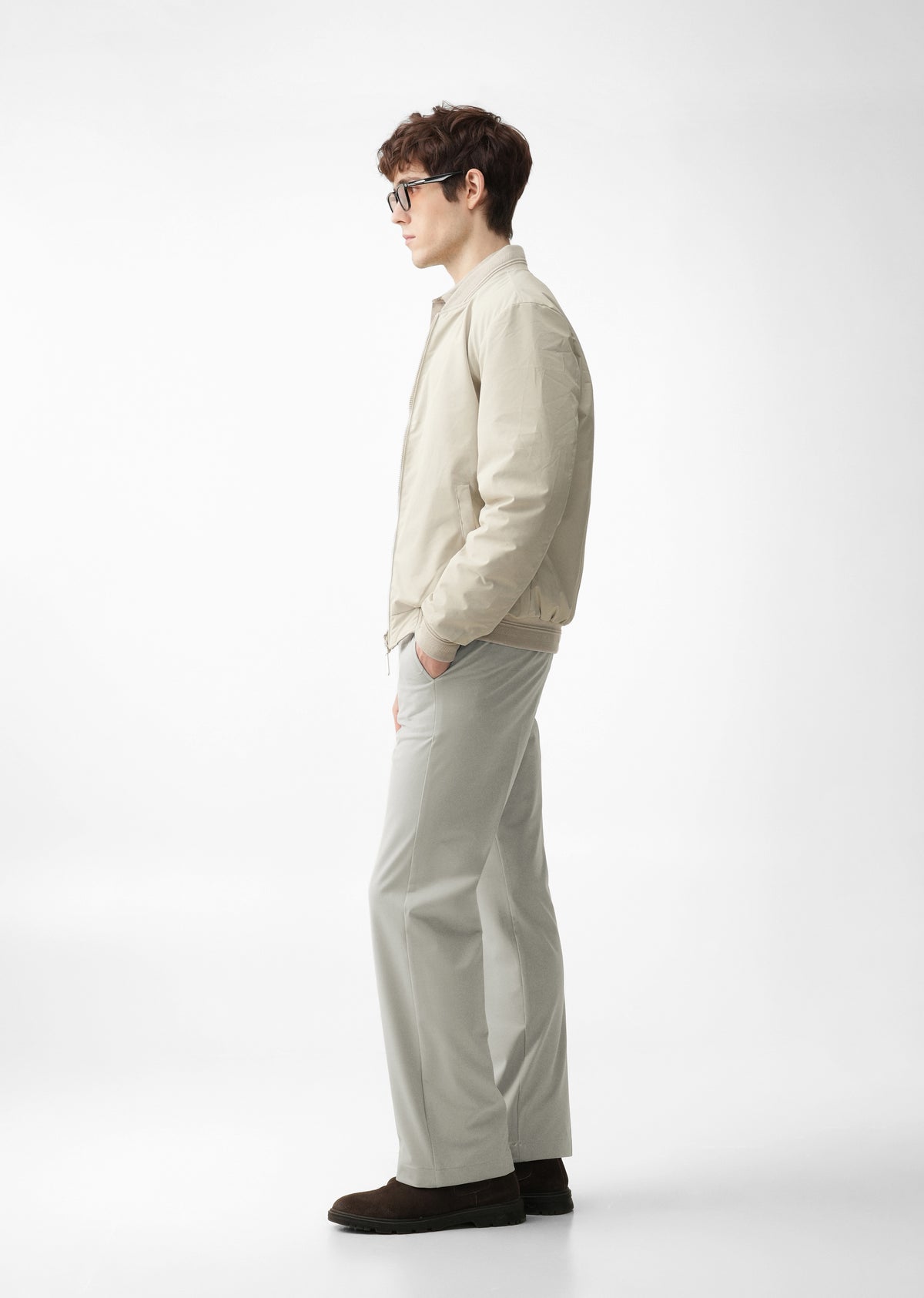 Grey Regular Fit Trouser