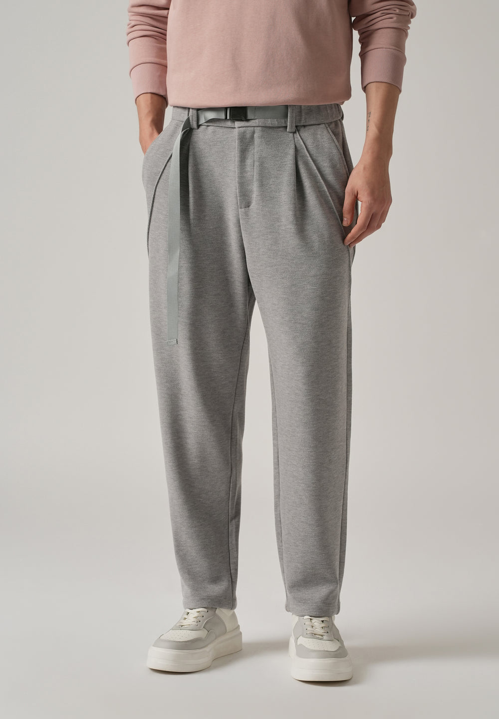 Grey Corduroy Relaxed Fit Pant