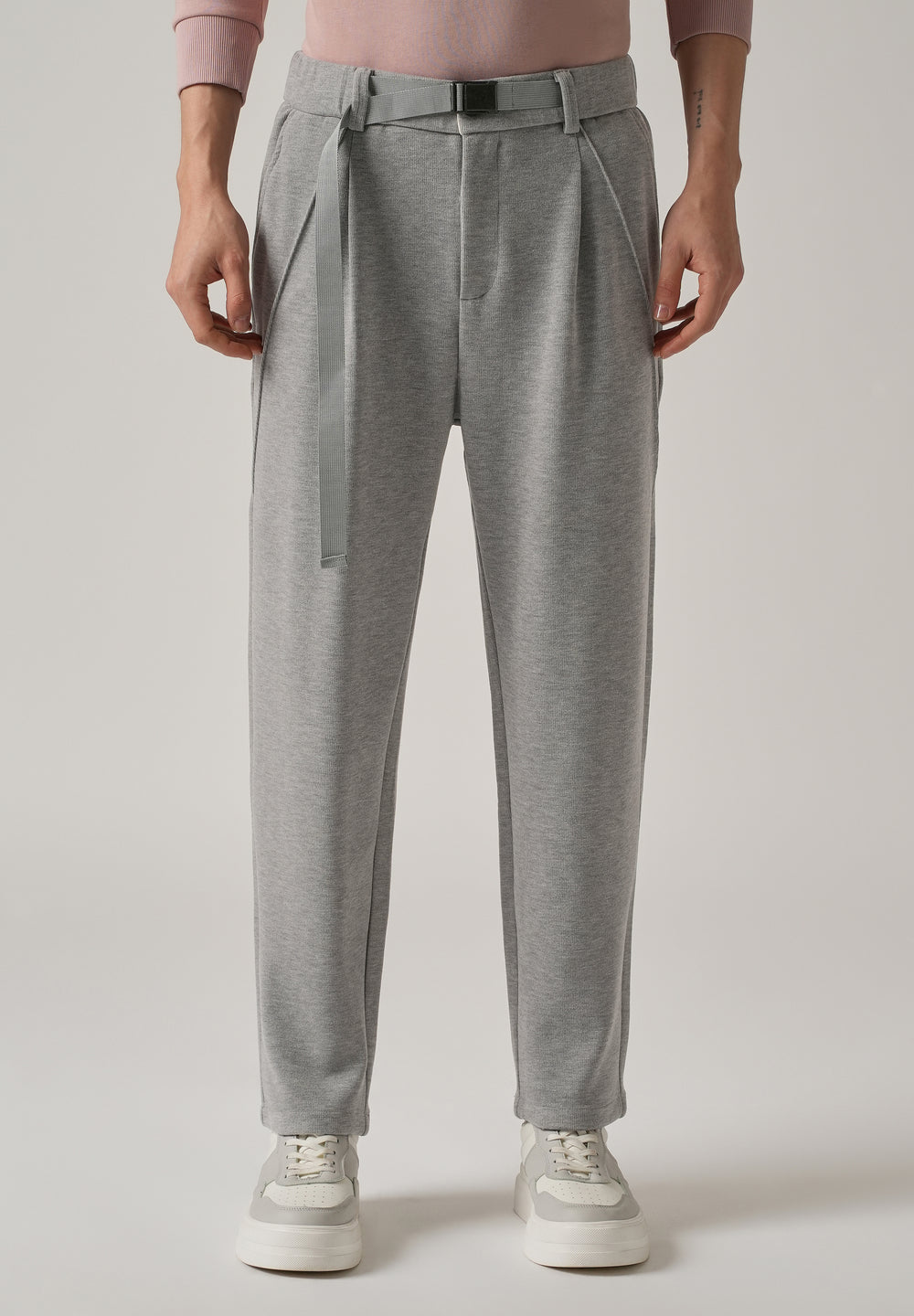 Grey Corduroy Relaxed Fit Pant