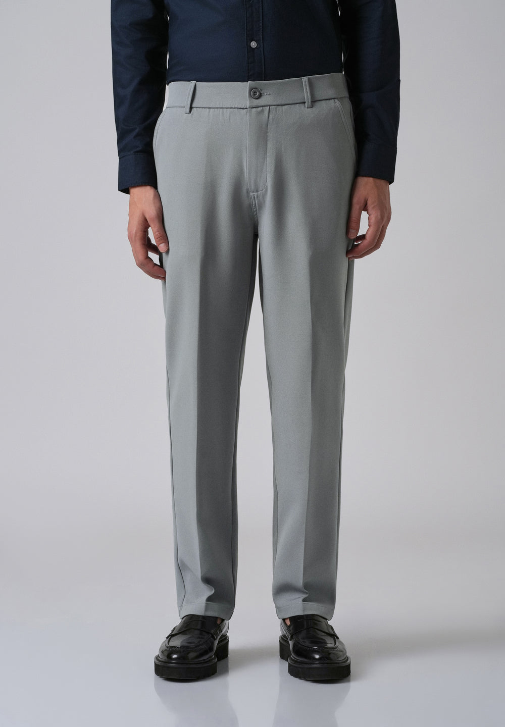 Grey Relaxed Fit Trousers
