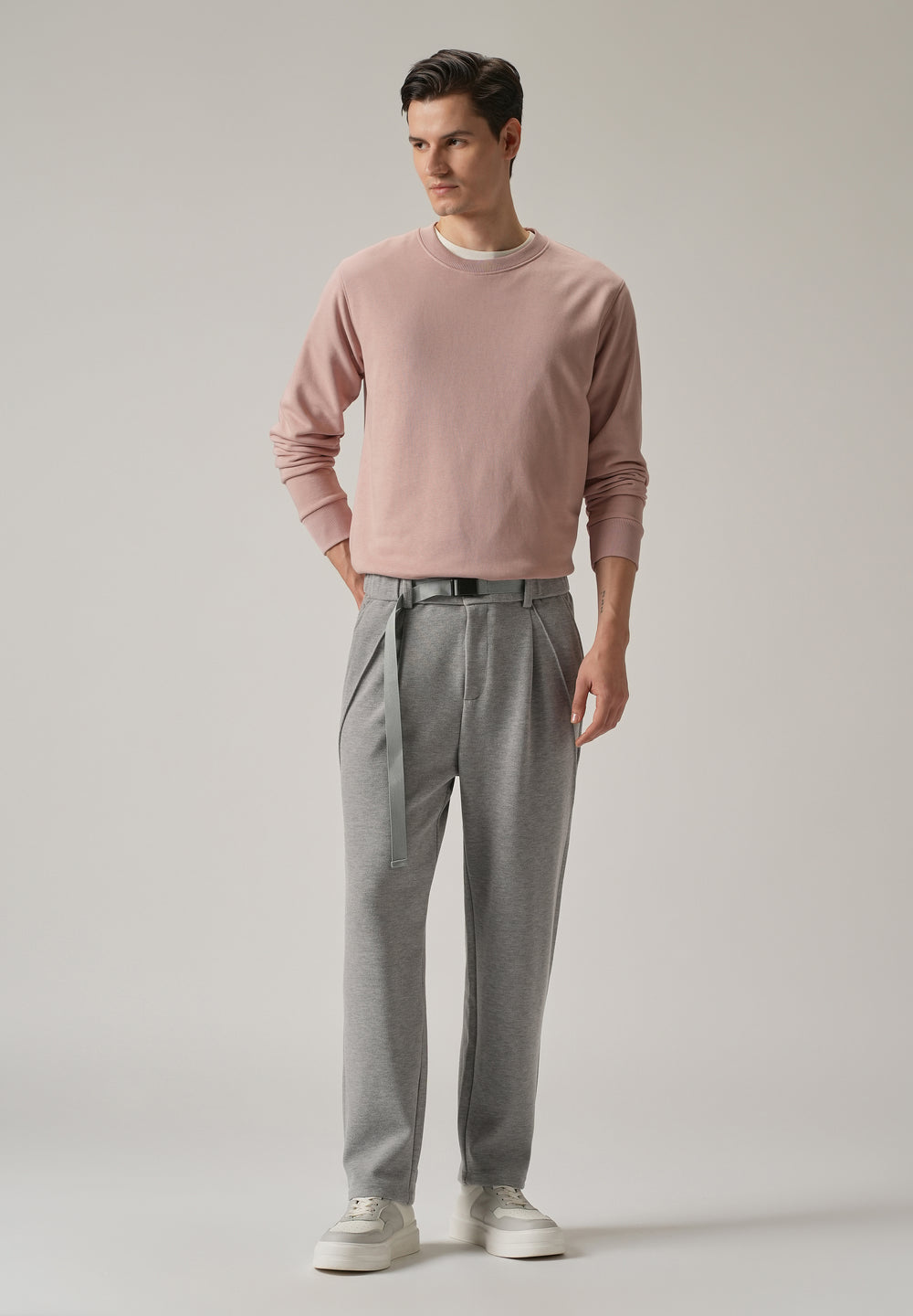 Grey Corduroy Relaxed Fit Pant