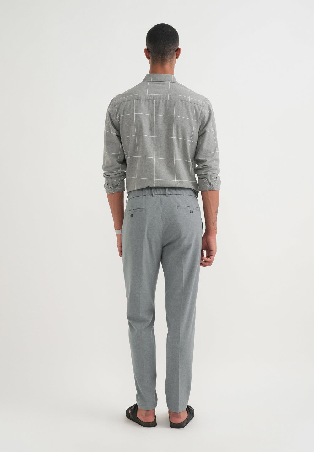 Grey Semi-Elasticated Trouser