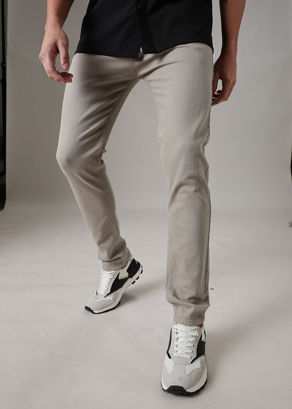 Grey Slim Fit Denim