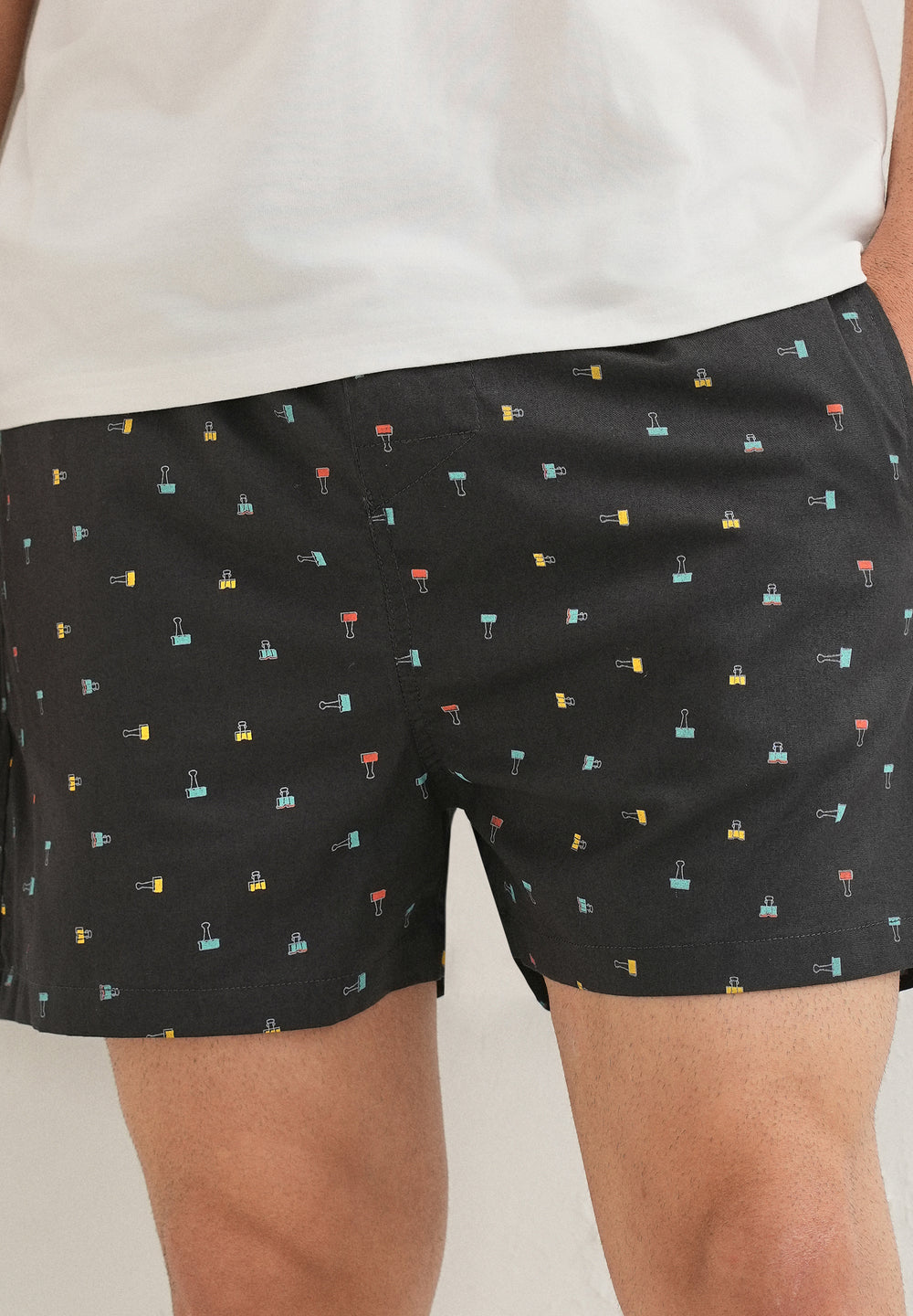 Grey Stamp Printed Boxer