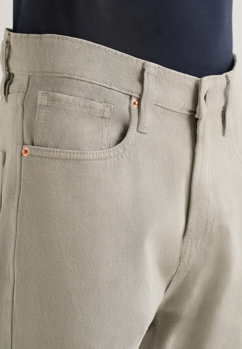 Grey Straight Fit Denim