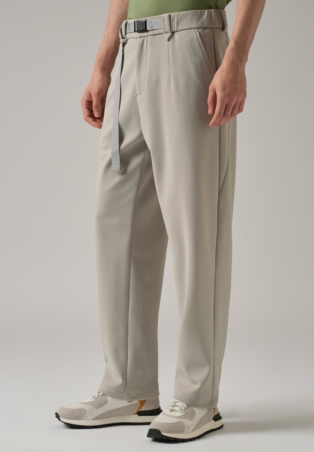 Grey Stretch Elasticated Pant
