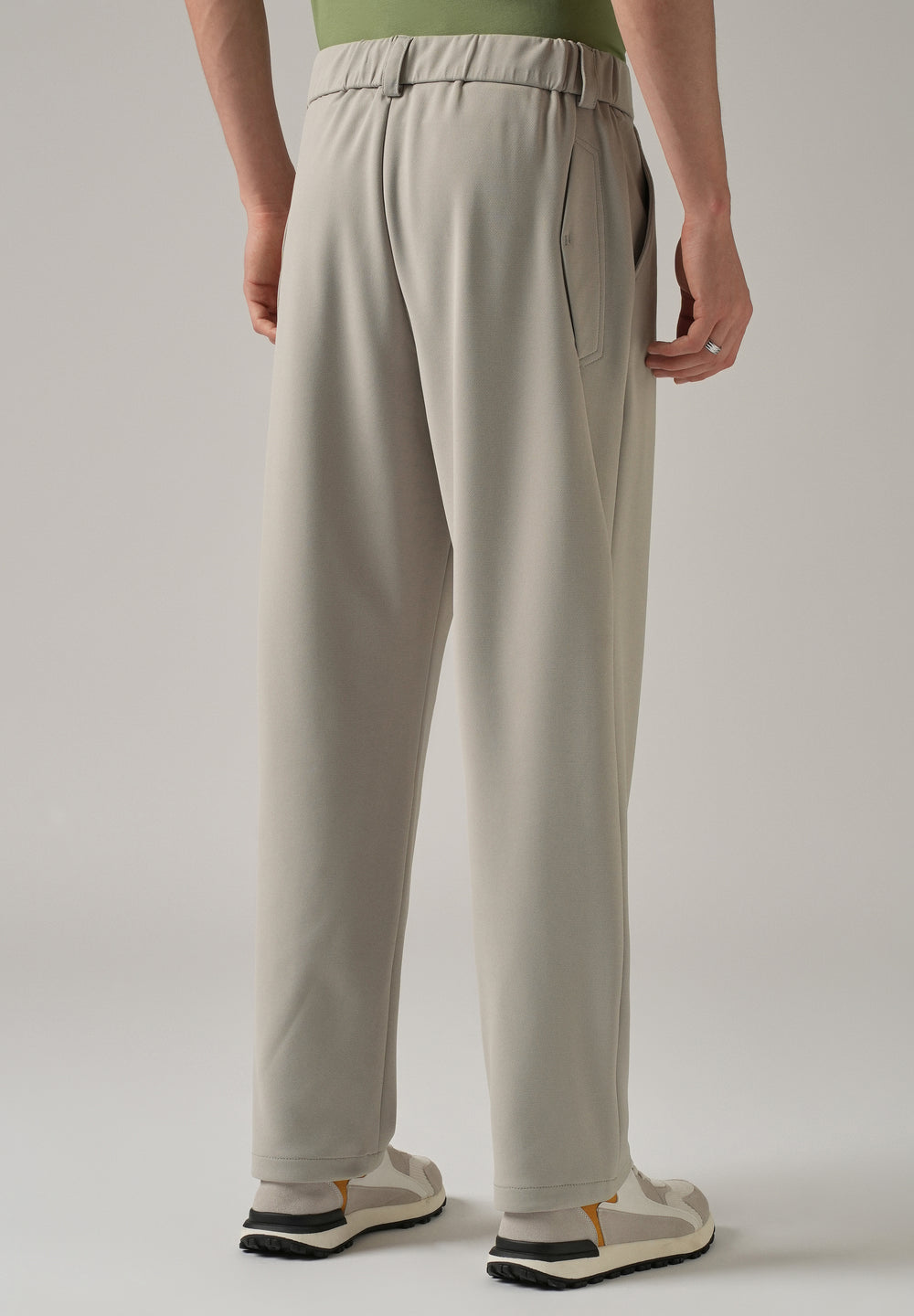 Grey Stretch Elasticated Pant