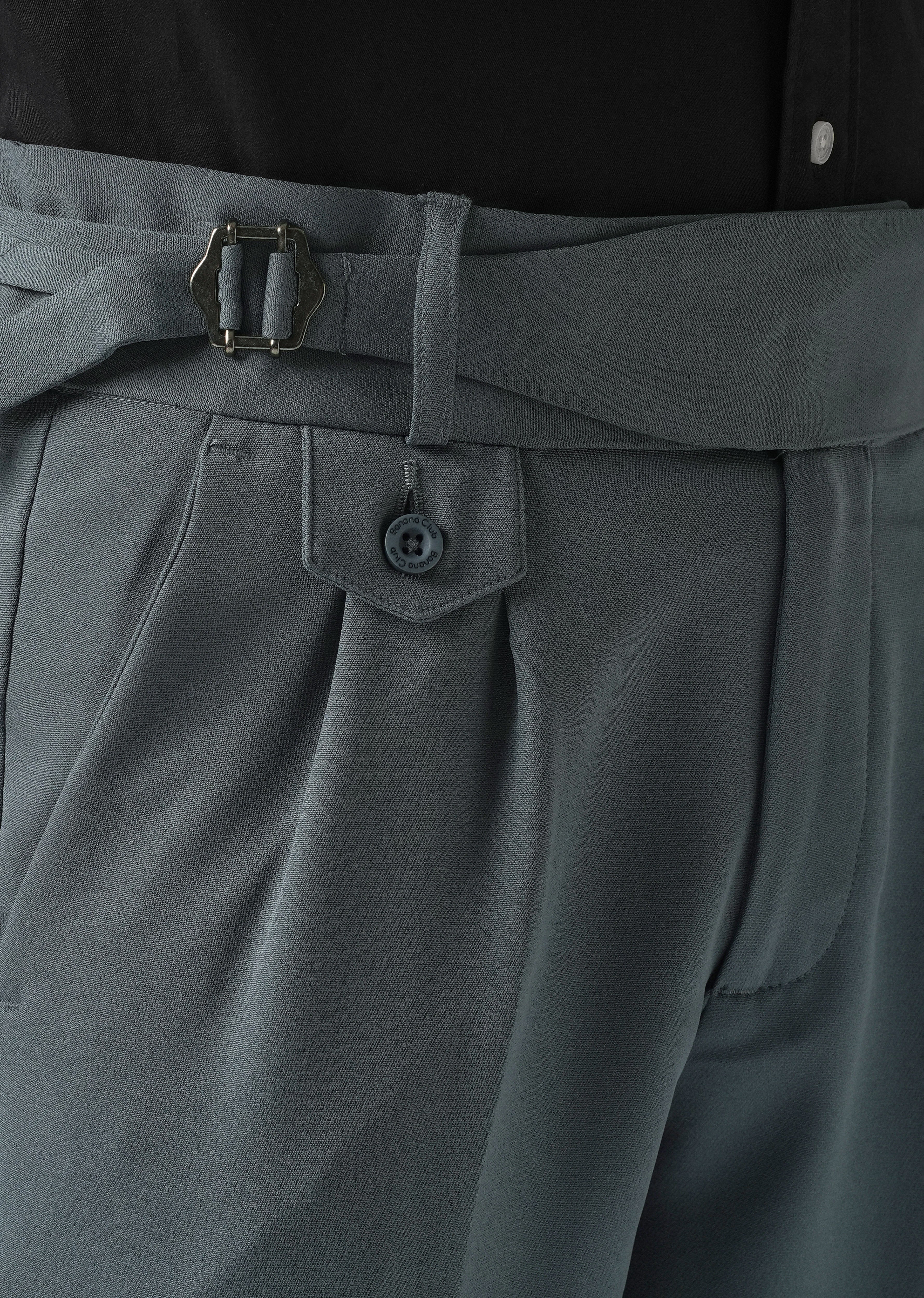 Greyish Blue Gurkha Pant