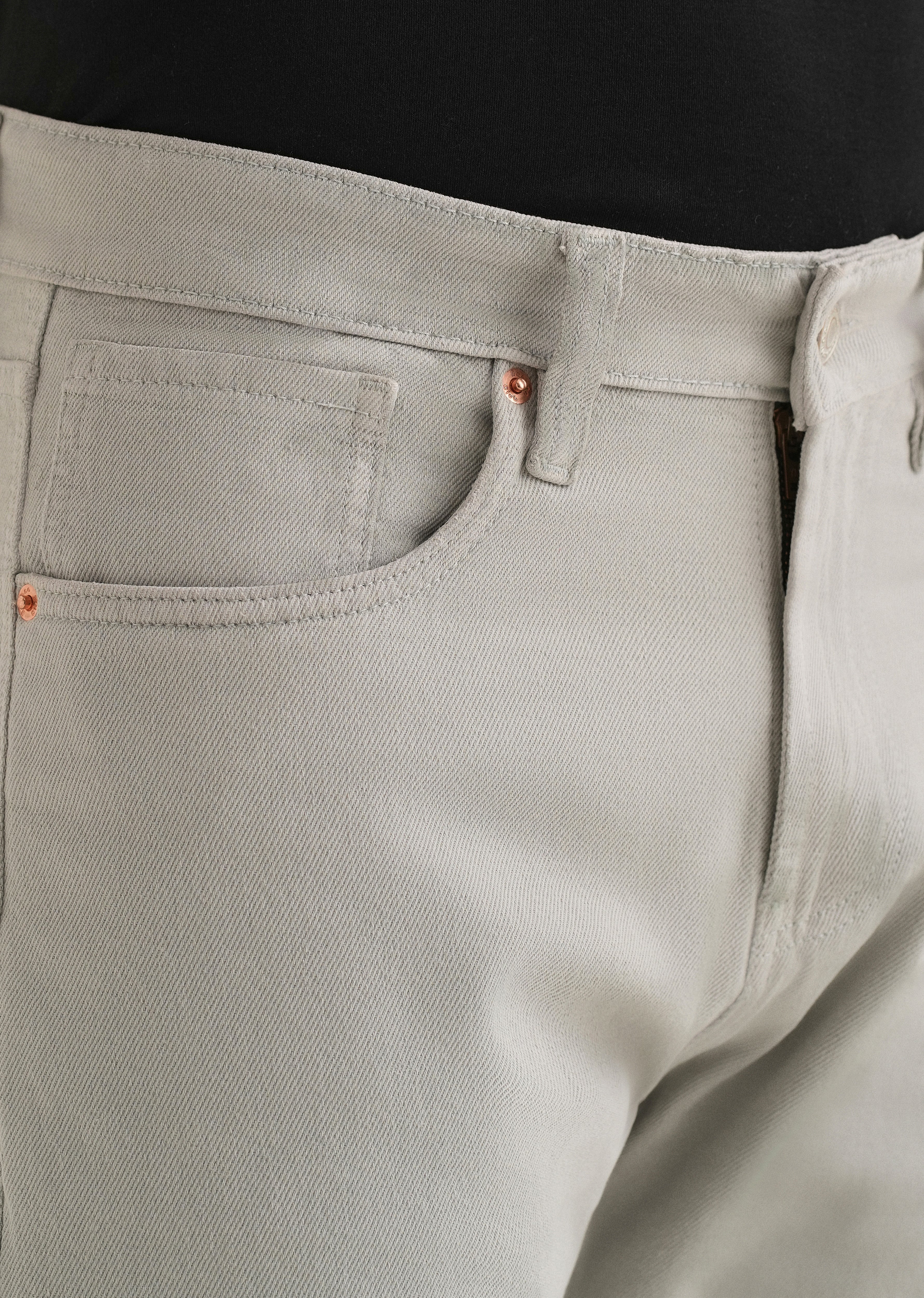 Gris Grey Straight Fit Denim