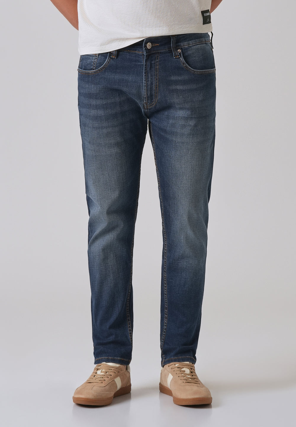 Grunge Blue Slim fit Jeans