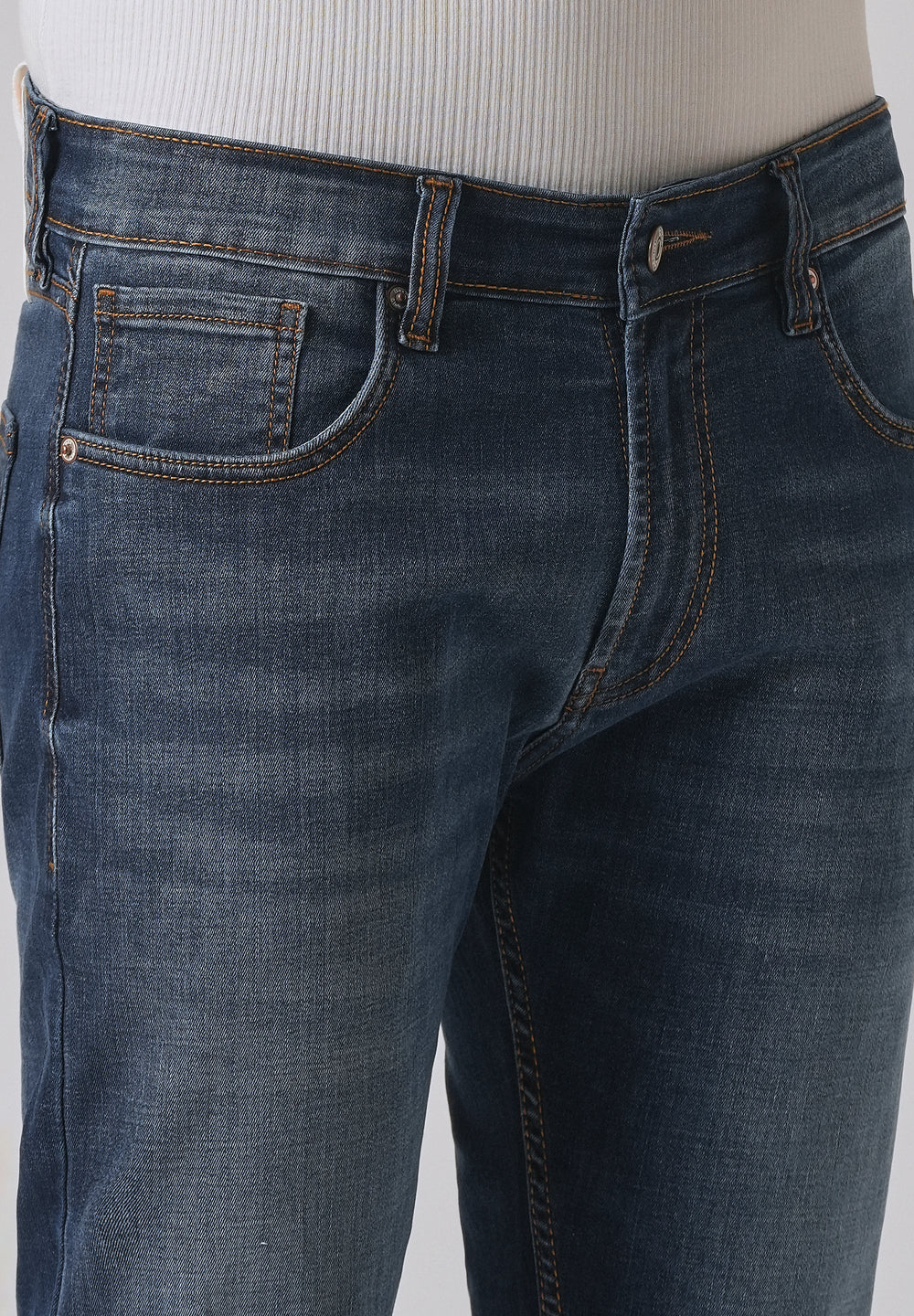 Grunge Blue Slim fit Jeans