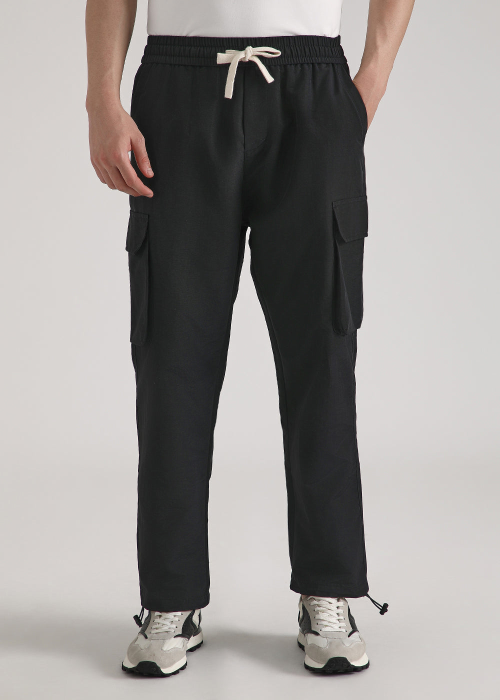 Black Relaxed Fit Track Pant