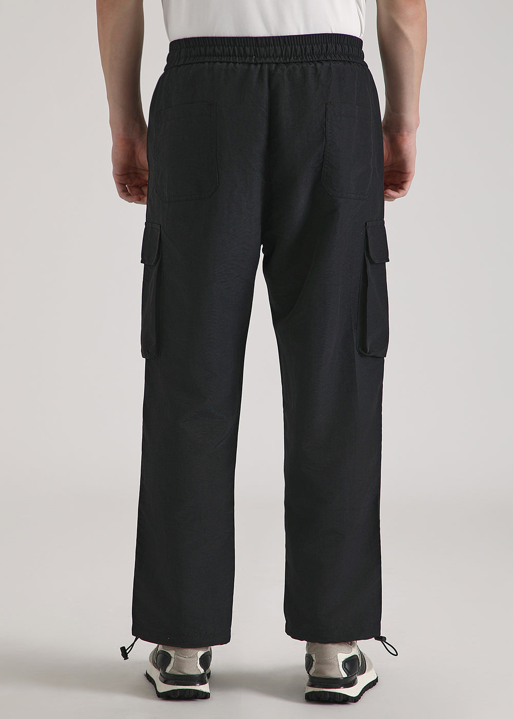 Black Relaxed Fit Track Pant