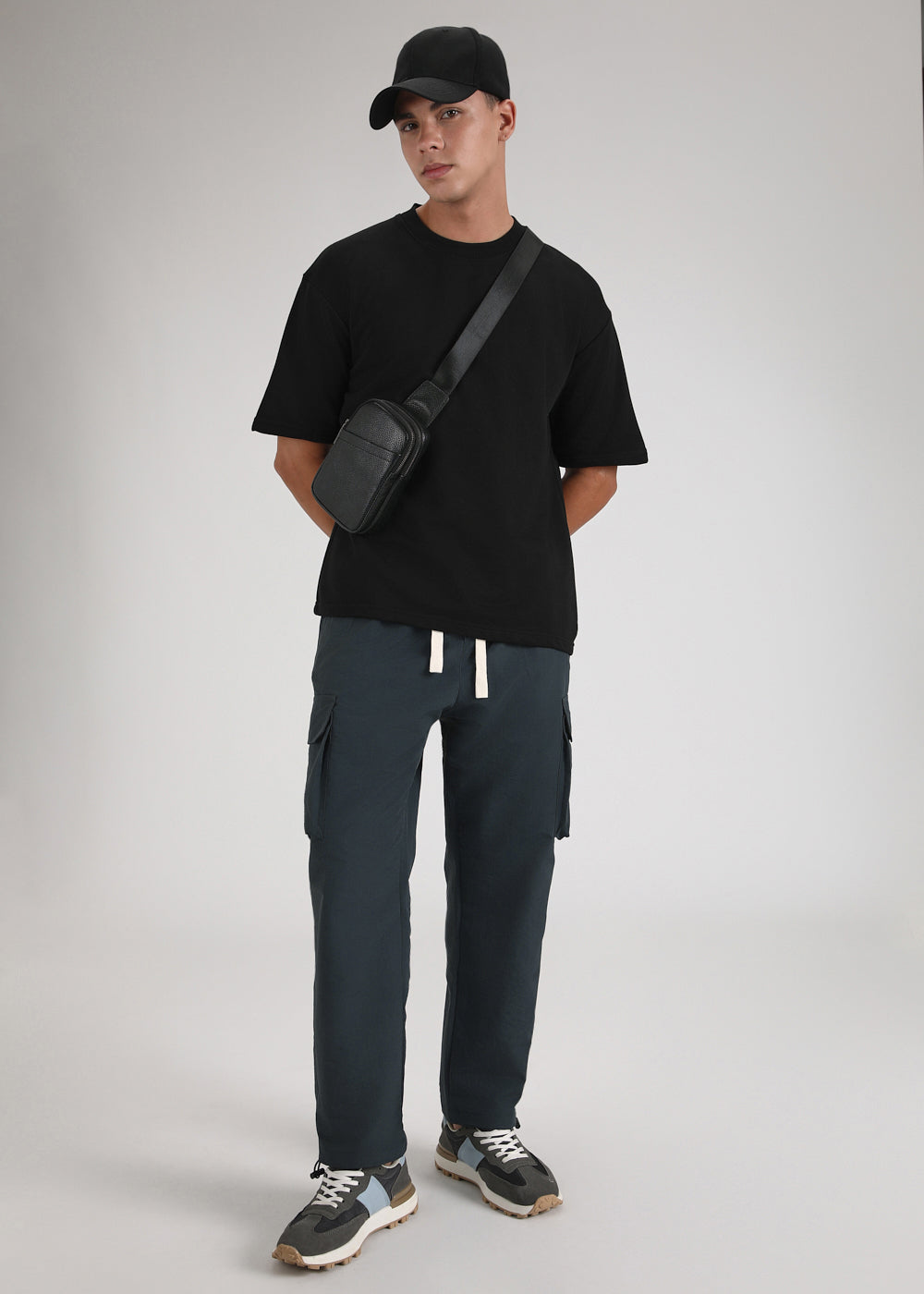 Dark Grey Relaxed Fit Track Pant