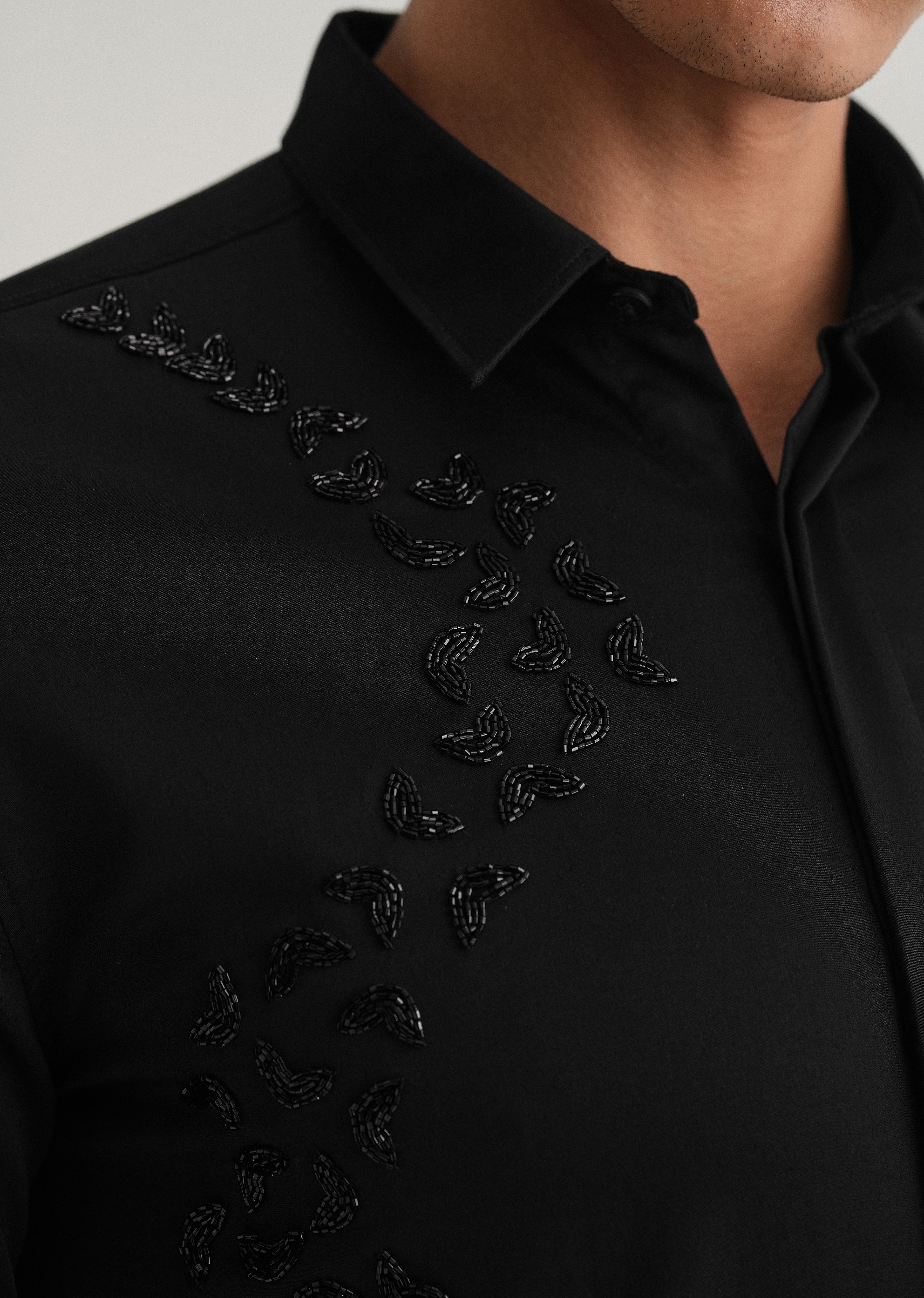 Handcrafted Black Designer Shirt