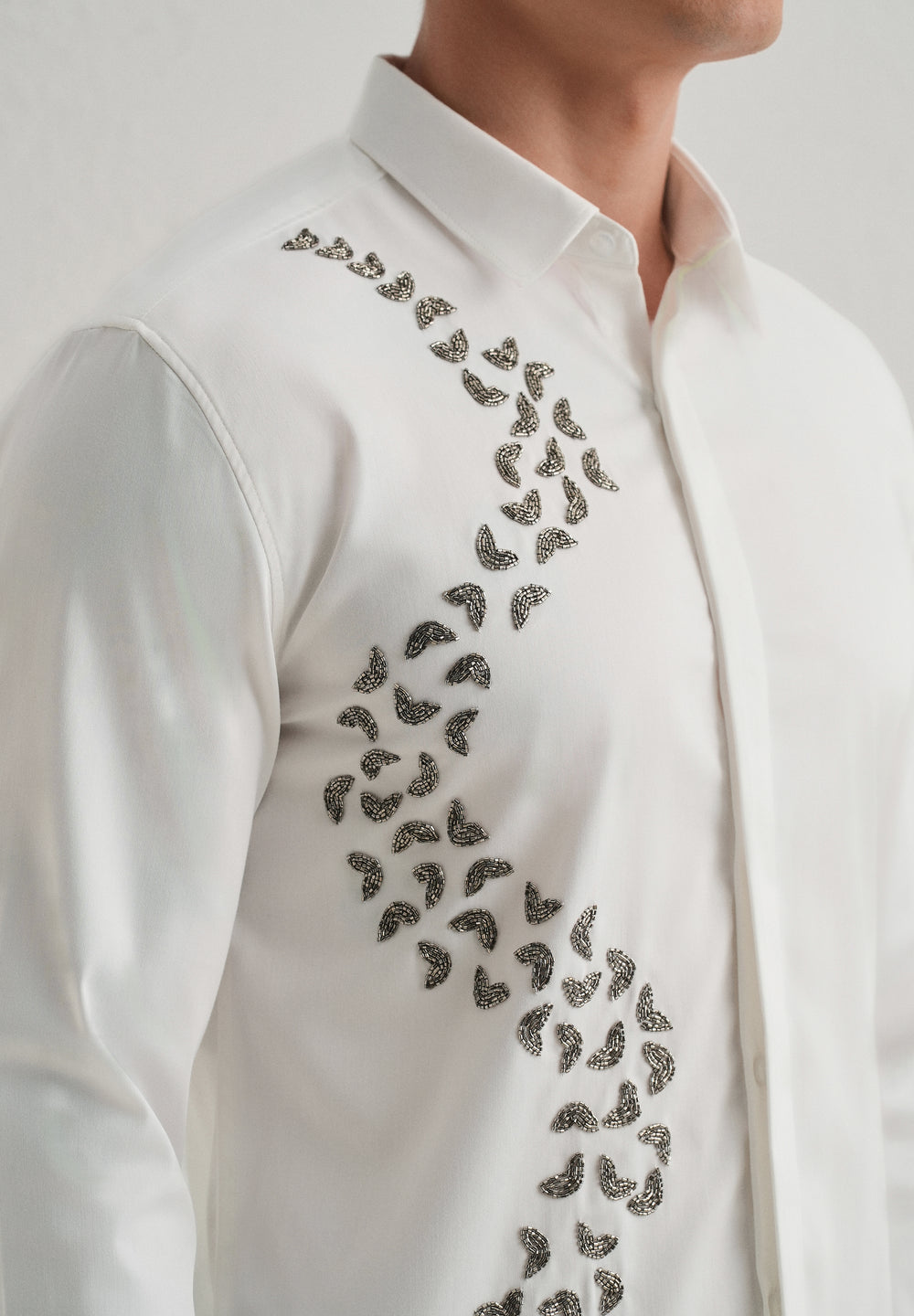 Handcrafted White Designer Shirt