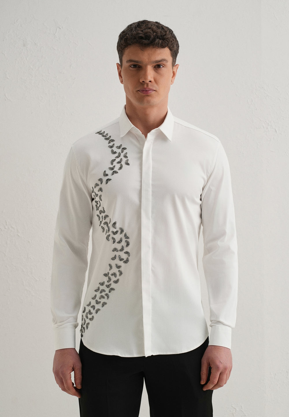Handcrafted White Designer Shirt