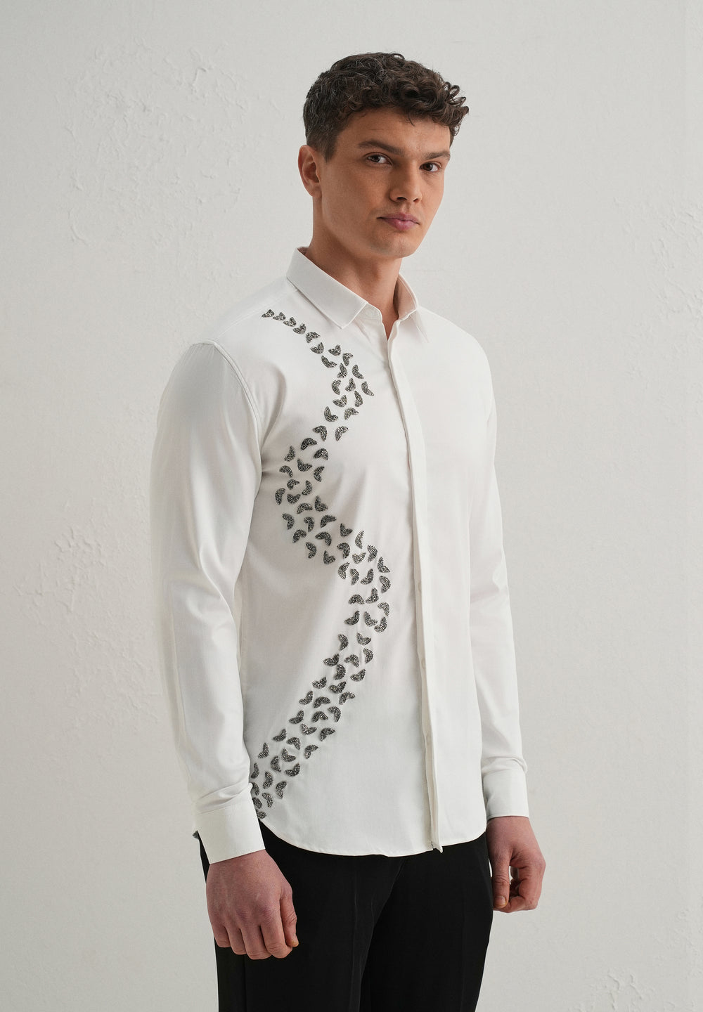 Handcrafted White Designer Shirt