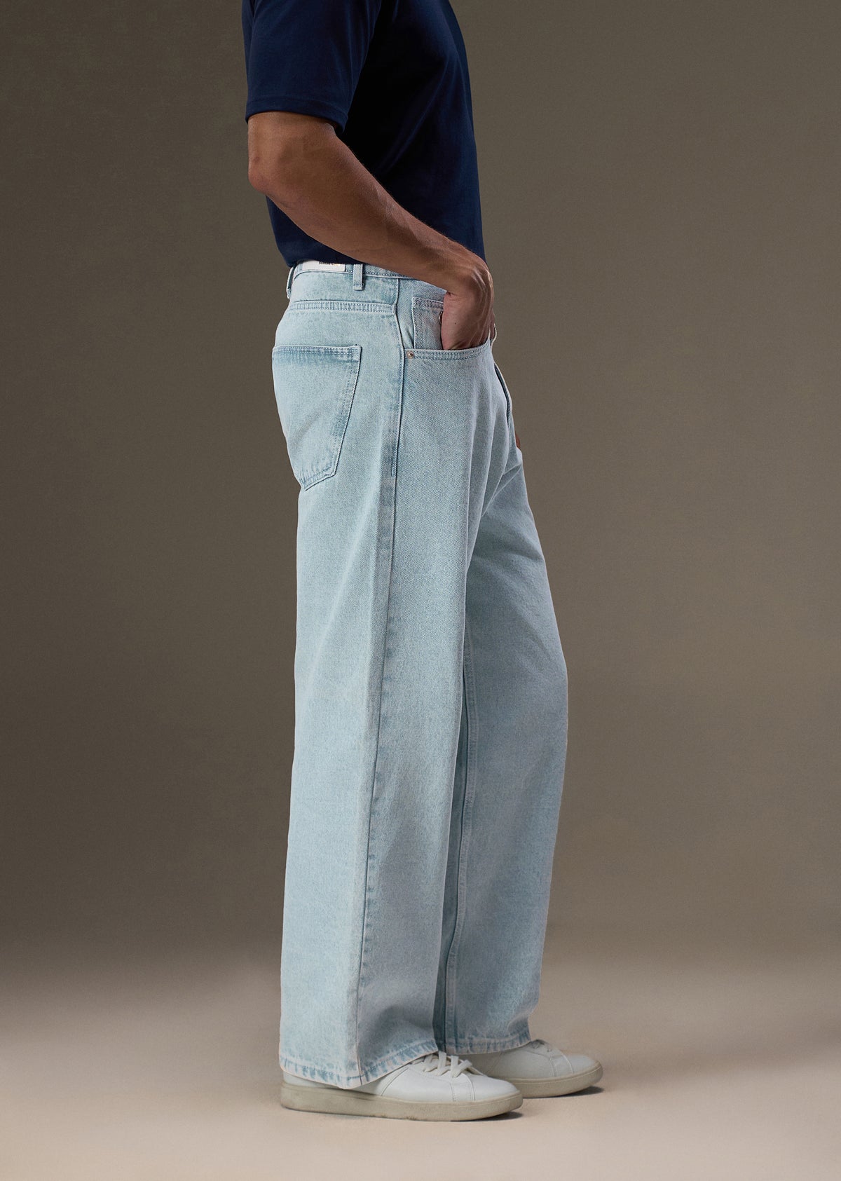 Ice Blue Super Baggy Fit Jeans