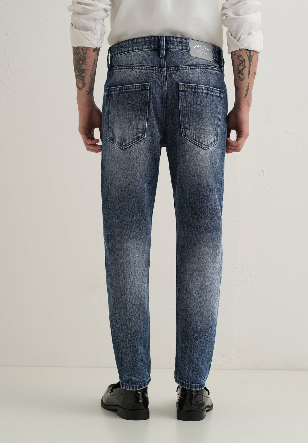 Ice Dark Blue Straight Fit Jeans