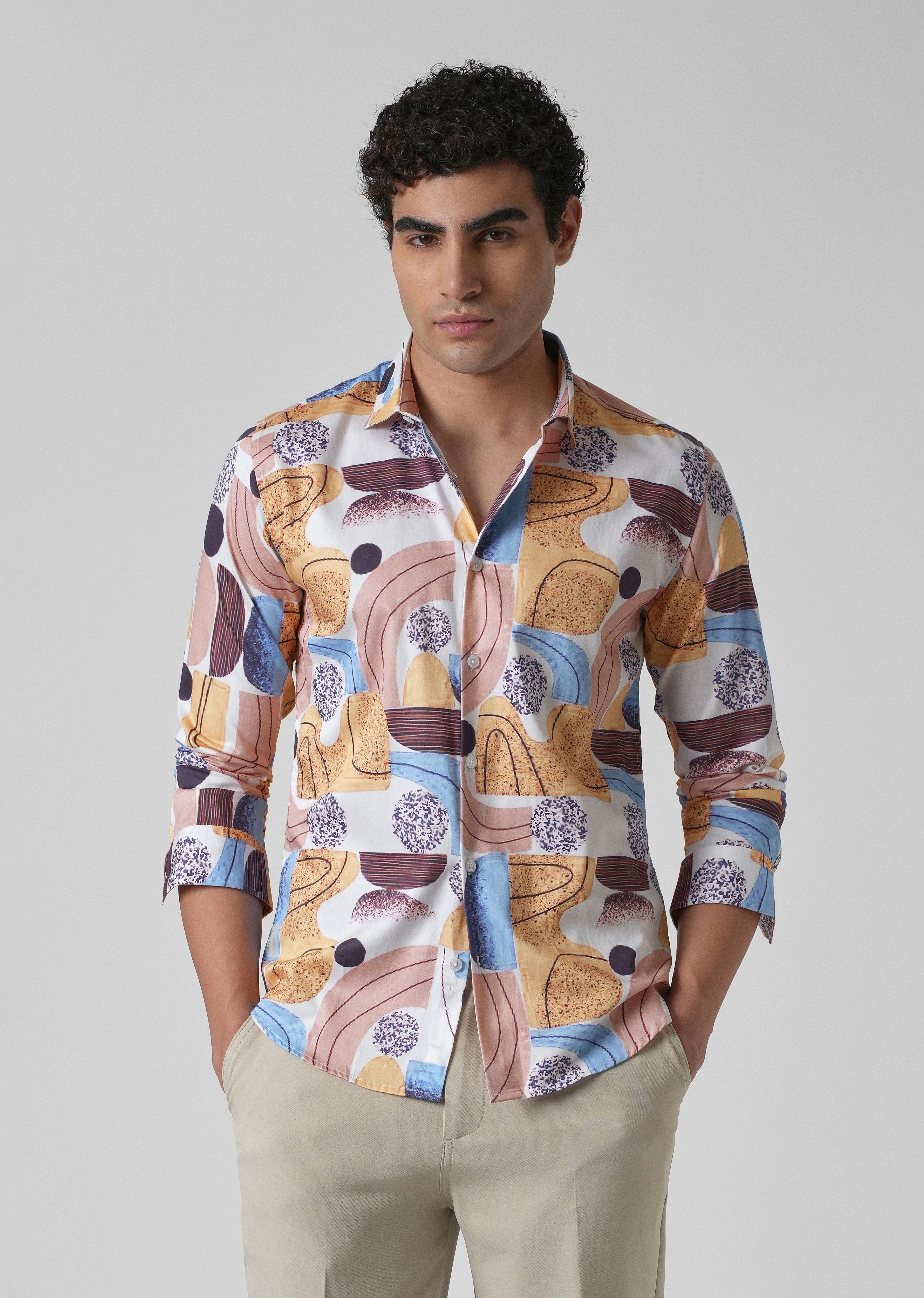 Illusive Abstract Print Shirt