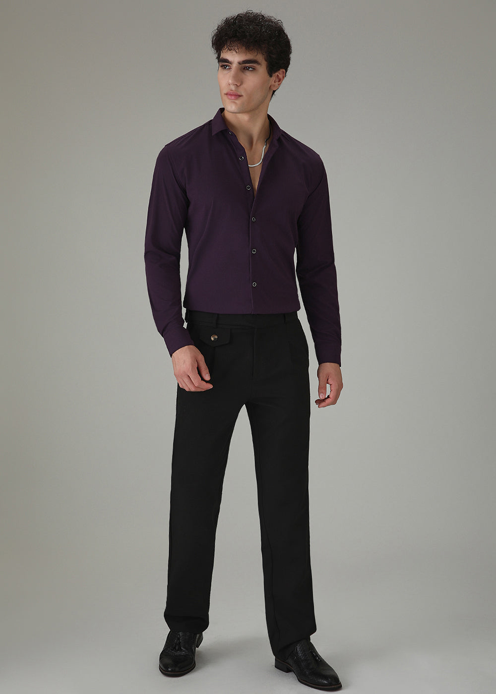 Imperial Purple Wrinkle Free Shirt