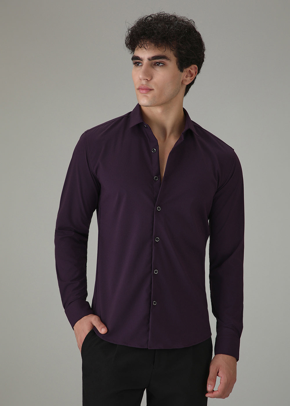 Imperial Purple Wrinkle Free Shirt