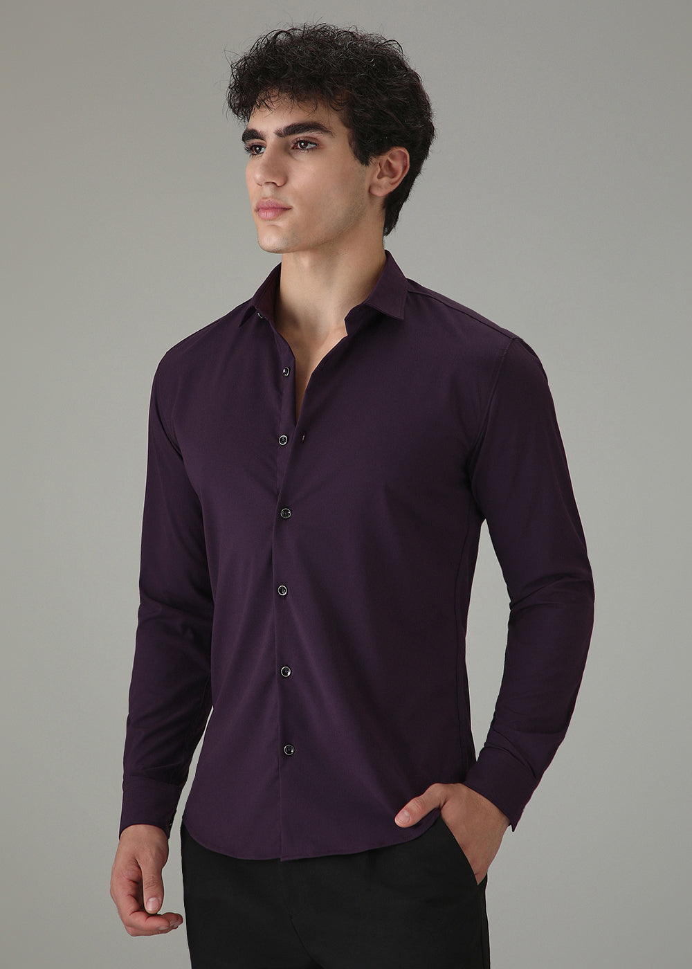 Imperial Purple Wrinkle Free Shirt