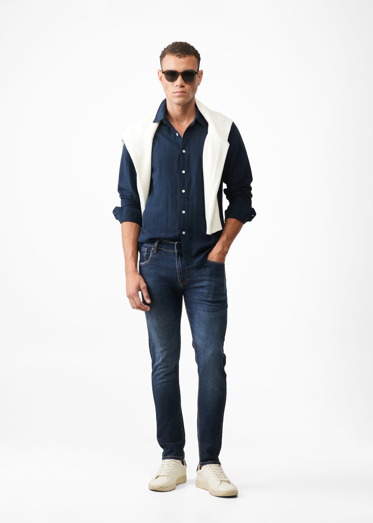 Indigo Blue Slim-Fit Denim