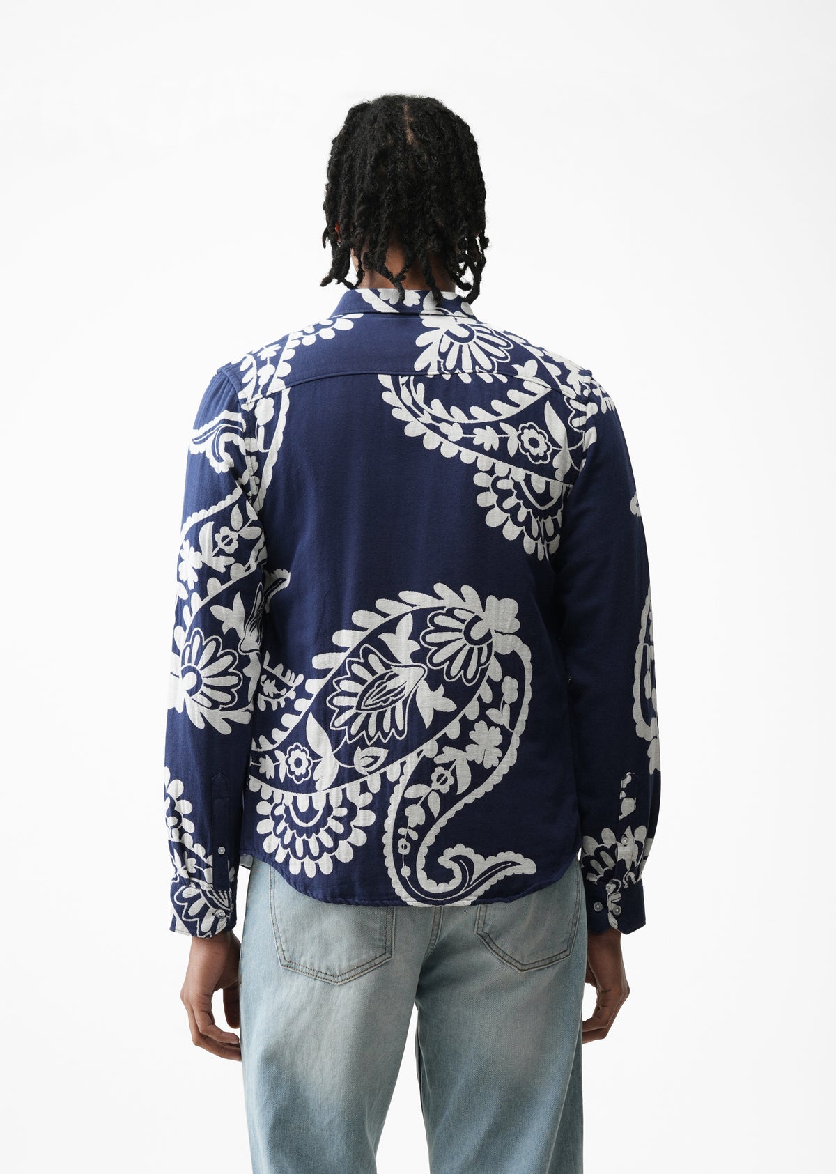 Indigo Pattern Paisley Shirt