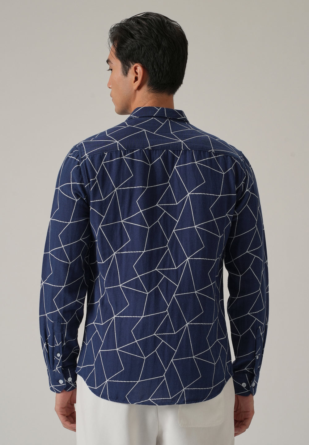 Indigo Prism Pattern Shirt