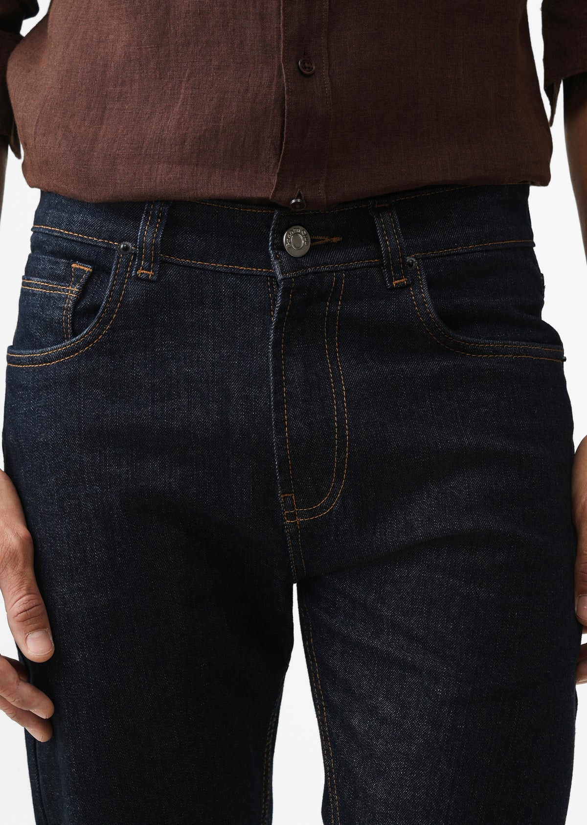 Indigo Slim Straight Fit Jeans
