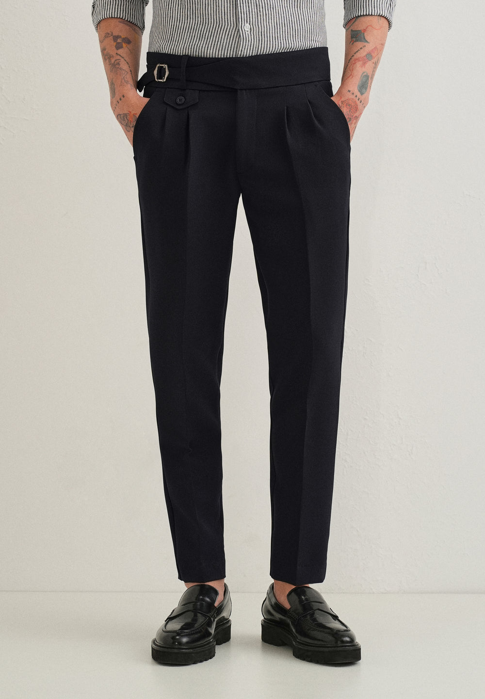 Ink Black Gurkha Pant