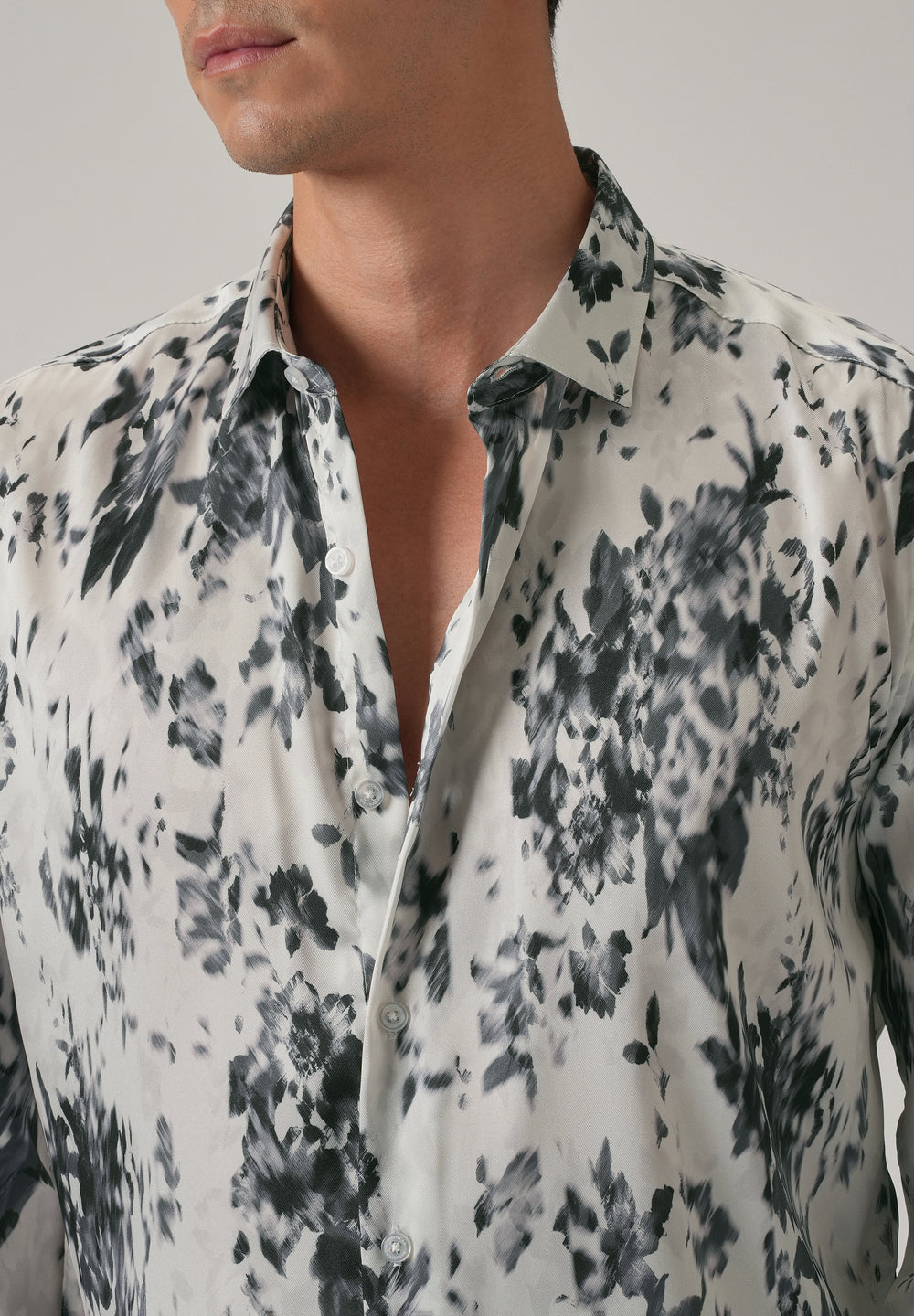 Ink Bloom Print Shirt