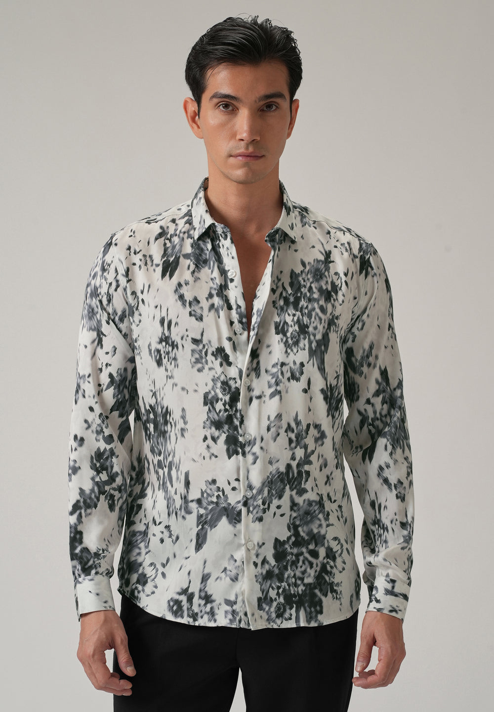 Ink Bloom Print Shirt