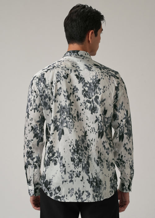 Ink Bloom Print Shirt