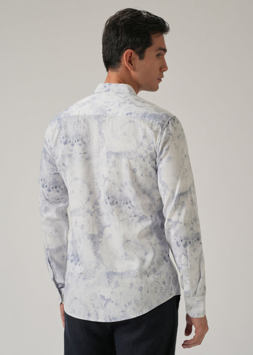 Ink Blue Print Shirt