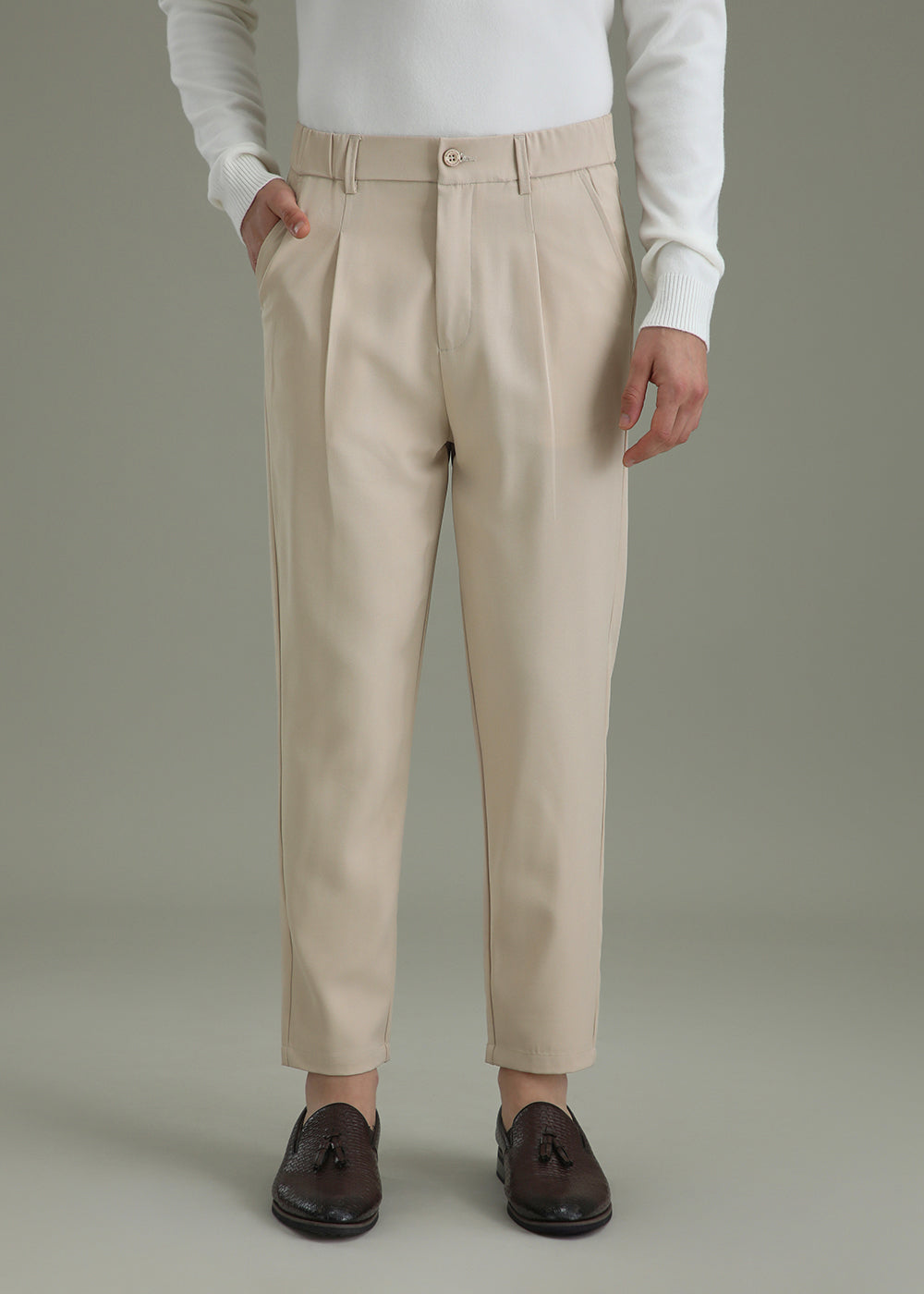 Ivory Beige Korean Pant