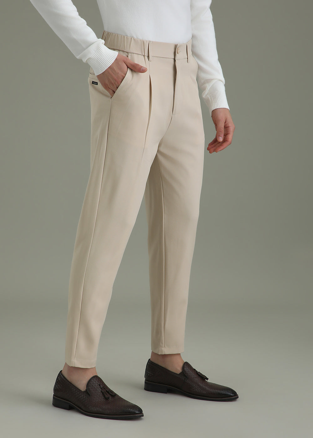 Ivory Beige Korean Pant